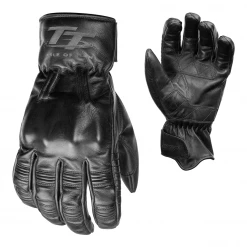 RST Isle Of Man TT Hillberry CE Leather Gloves - Black