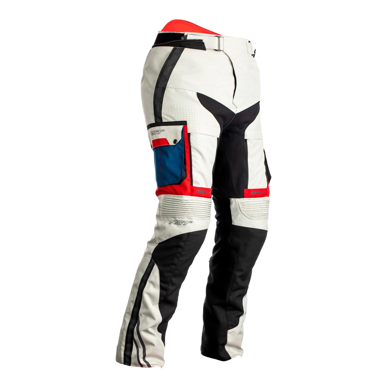 RST Pro Series Adventure-X CE Ladies Textile Jean - Ice / Blue / Red . 3 RST Pro Series Adventure-X CE Ladies Textile Jean - Ice / Blue / Red .