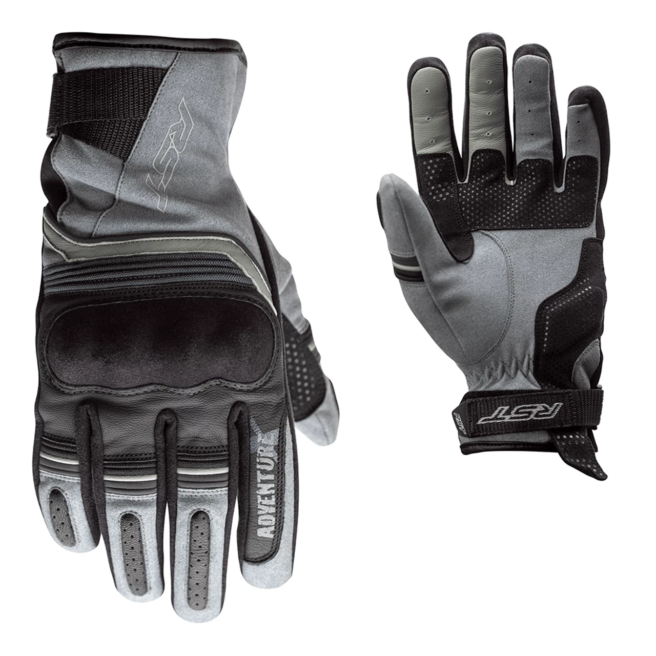 RST Adventure-X CE Mens Gloves - Grey / Silver . 3 RST Adventure-X CE Mens Gloves - Grey / Silver .