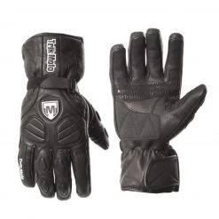 TriK Moto M136 Waterproof Leather Gloves - Black
