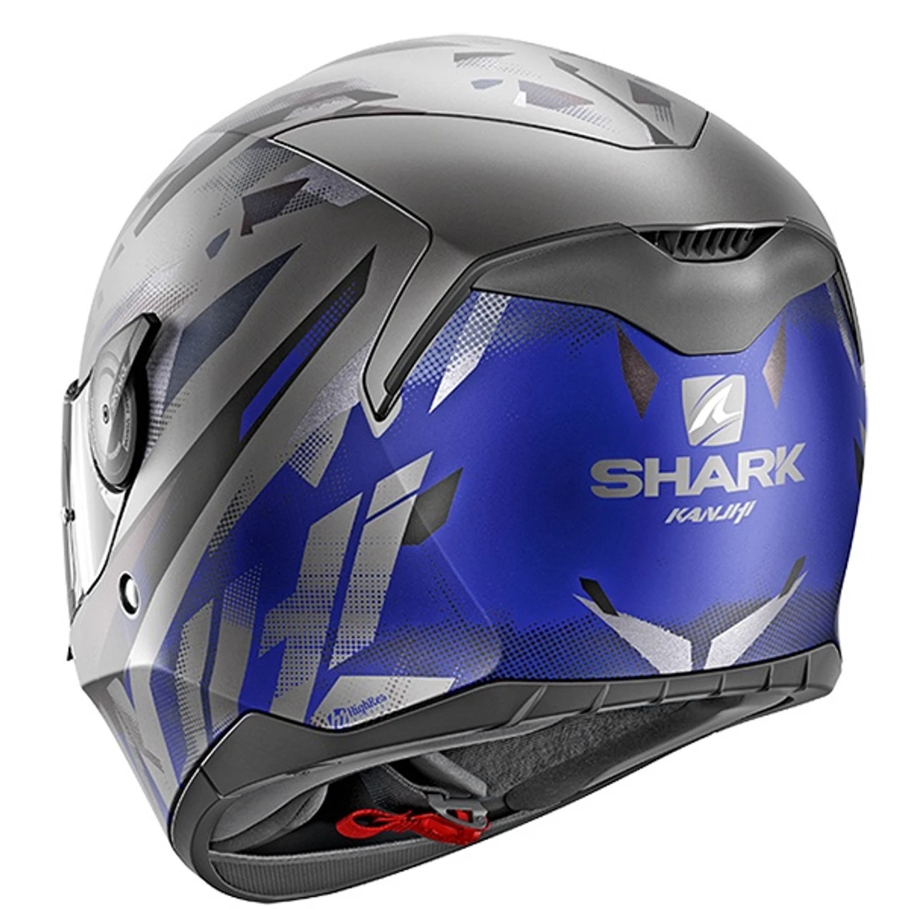 Shark D-Skwal Kanhji Full Face Helmet Mat ABK - Anthracite / Blue / Black 4 Shark D-Skwal Kanhji Full Face Helmet Mat ABK - Anthracite / Blue / Black - Image 2