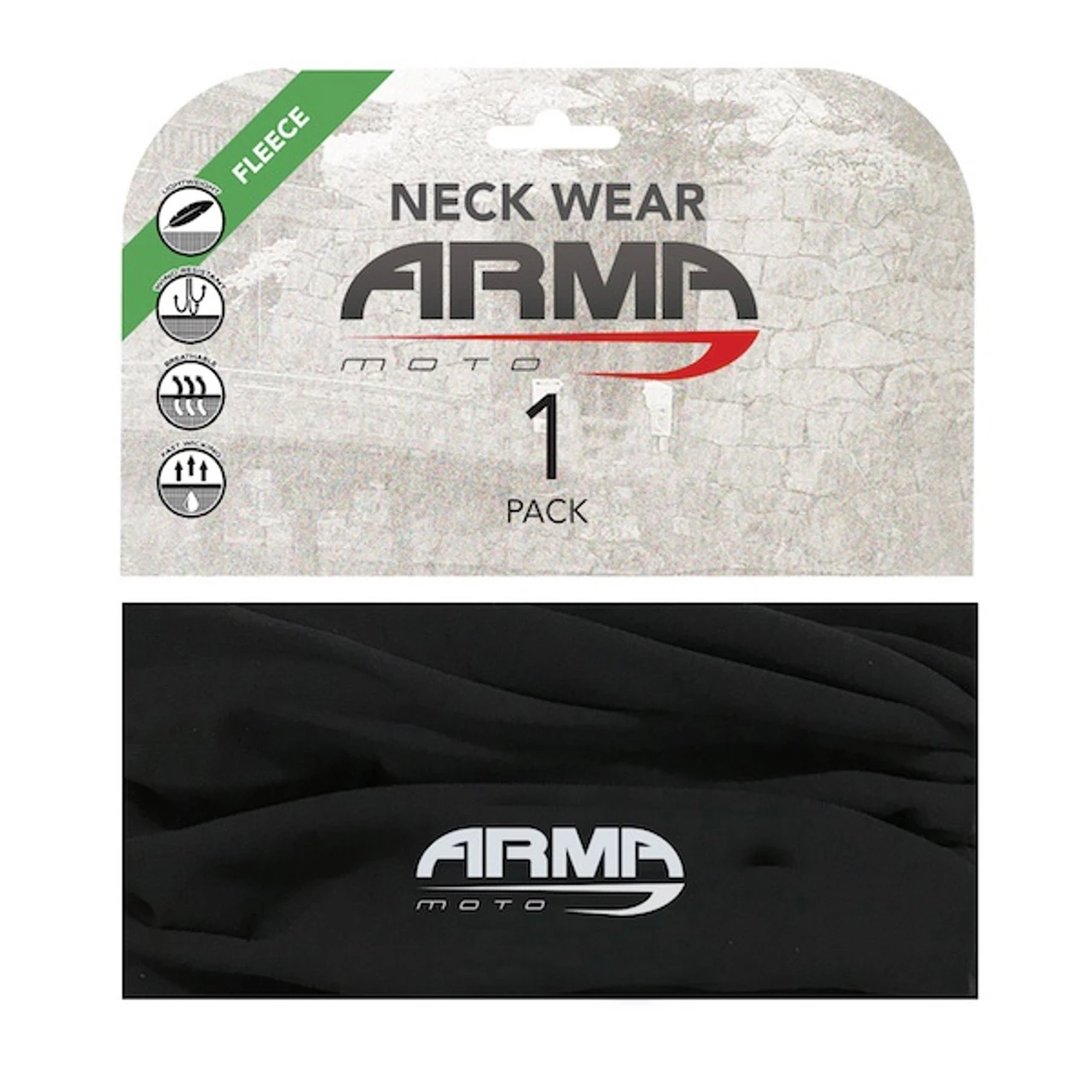 Armr Winter Fleece Face Mask Neck Tube - Black 3 Armr Winter Fleece Face Mask Neck Tube - Black