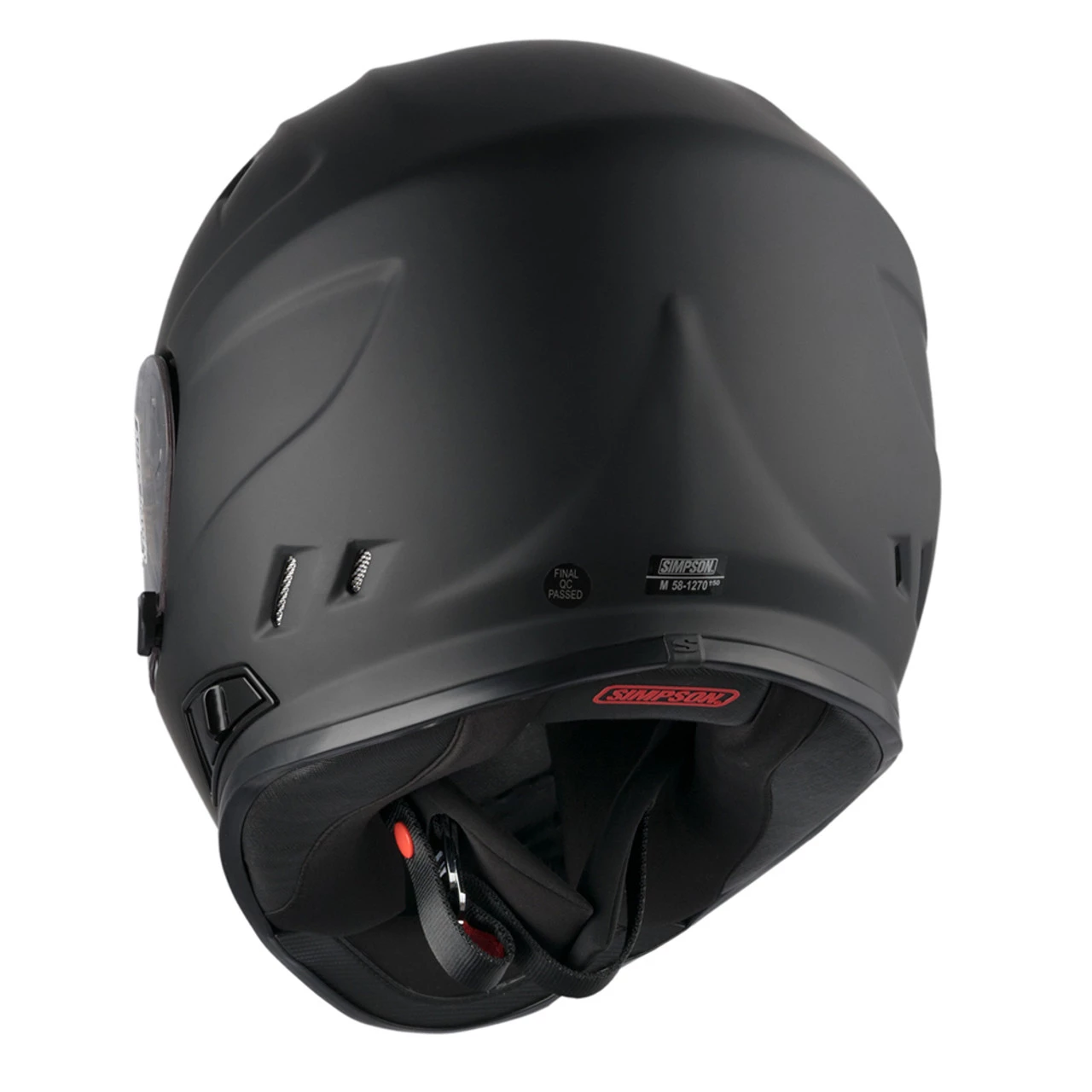 Simpson Venom Full Face Helmet - Gloss Black 4 Simpson Venom Full Face Helmet - Gloss Black - Image 2