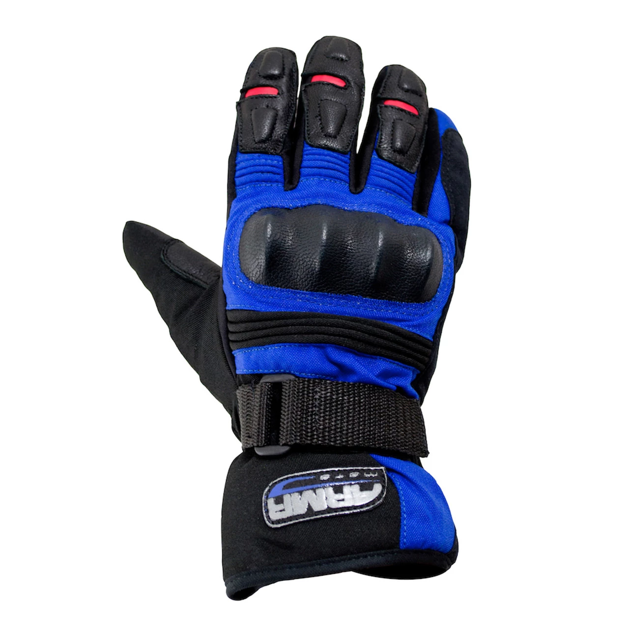 ARMR Kiso WP525 Waterproof Textile Gloves - Black / Blue 3 ARMR Kiso WP525 Waterproof Textile Gloves - Black / Blue