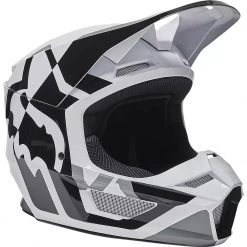 Fox Youth V1 Lux Helmet - Black / White