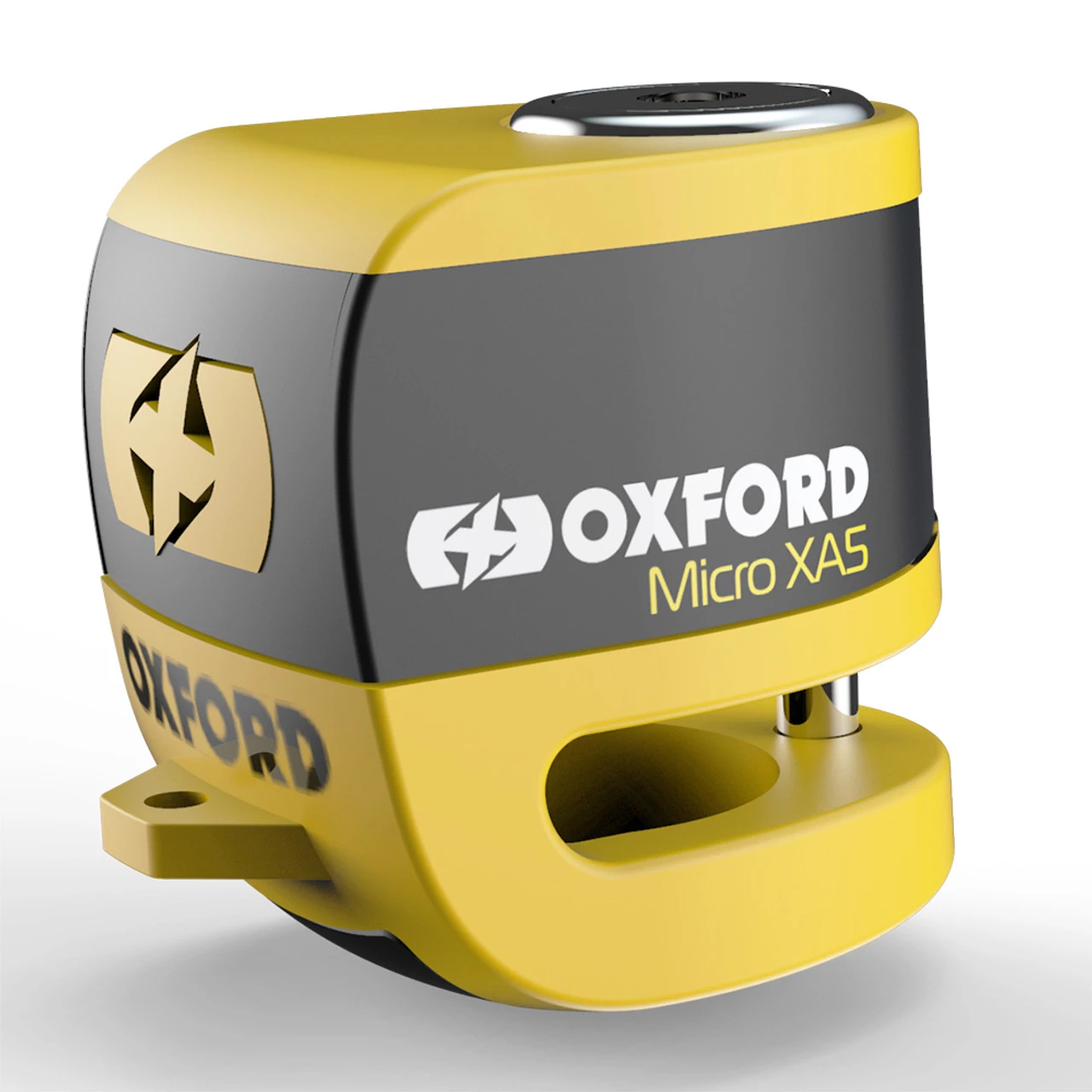 Oxford Micro XA5 Alarm Disc Lock Yellow/Black 3 Oxford Micro XA5 Alarm Disc Lock Yellow/Black