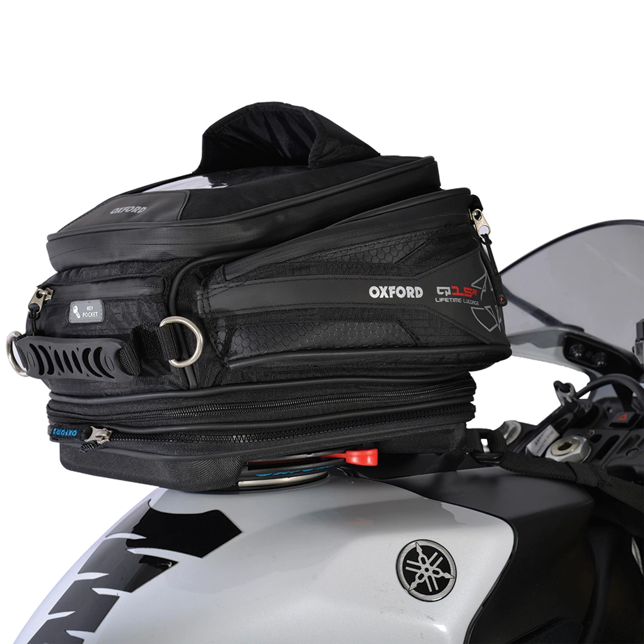 Oxford Q15R QR Tank Bag - Black 3 Oxford Q15R QR Tank Bag - Black