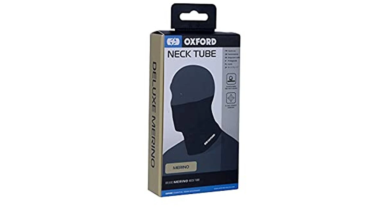 Oxford Deluxe Neck Tube Merino - Black 4 Oxford Deluxe Neck Tube Merino - Black - Image 2