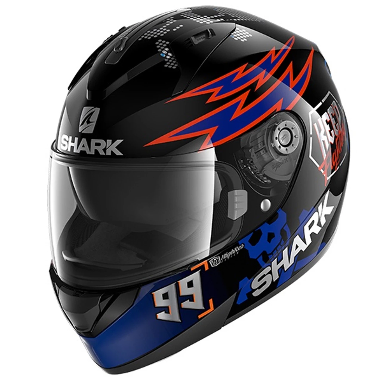 Shark Ridill Catalunya Bad Boy KBO - Black / Blue / Orange . 3 Shark Ridill Catalunya Bad Boy KBO - Black / Blue / Orange .