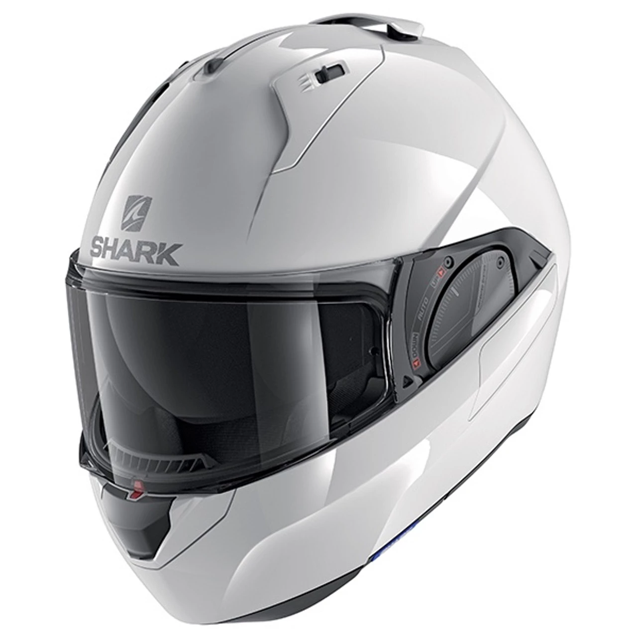 Shark Evo Es Flip Front Helmet Blank WHU - White . 3 Shark Evo Es Flip Front Helmet Blank WHU - White .