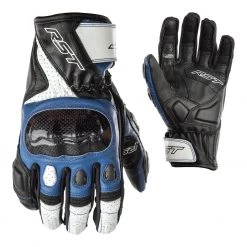 RST Stunt III CE Mens Gloves - Black / Blue .