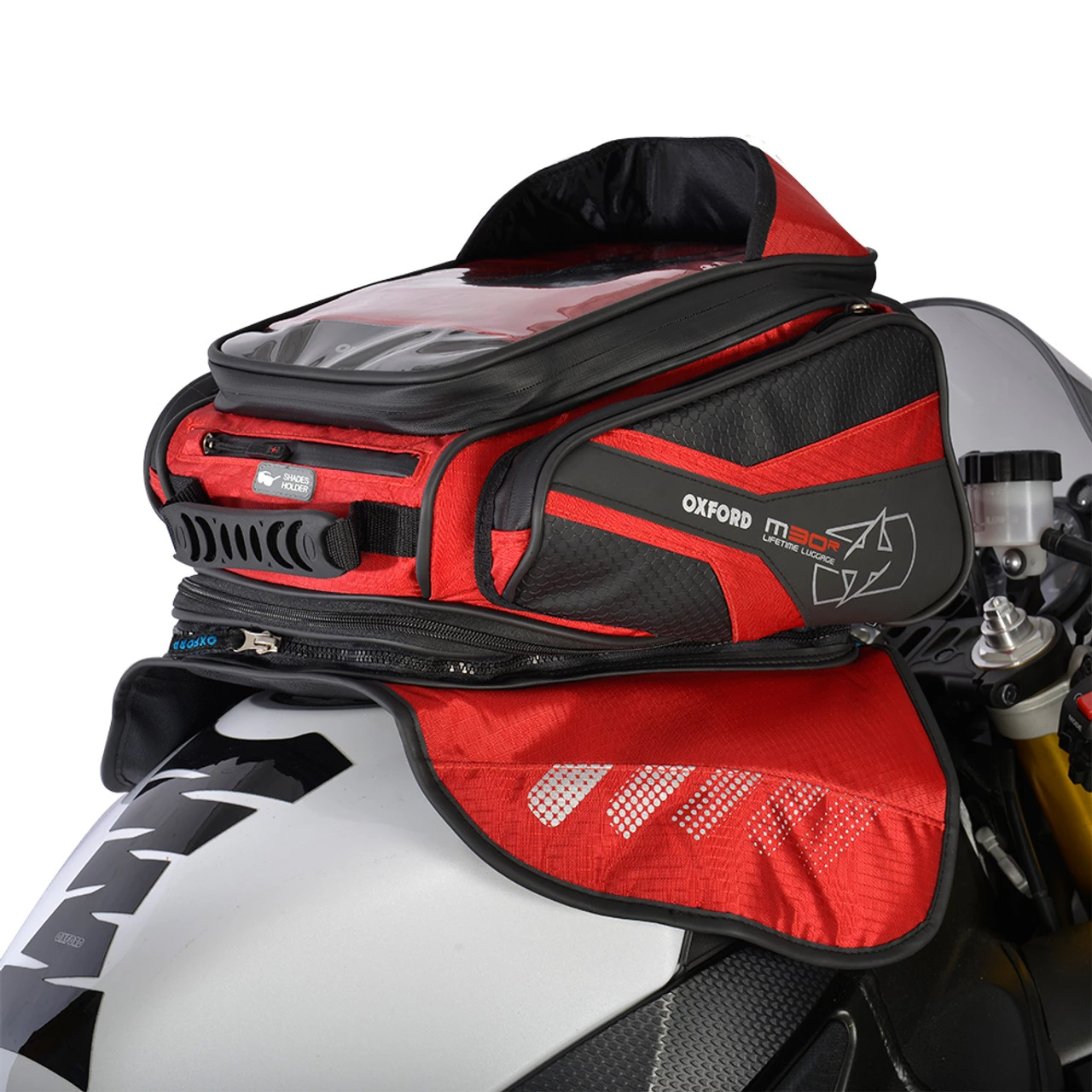 Oxford M30R TANK BAG - RED 3 Oxford M30R TANK BAG - RED