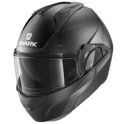 megamotorcyclestore Official Shop 8 Shark Evo GT Flip Front Helmet Encke KAA - Mat Black / Anthracite .