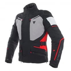 Dainese Tempest 2 D-Dry Waterproof Jacket - Black / Black / Tour Red