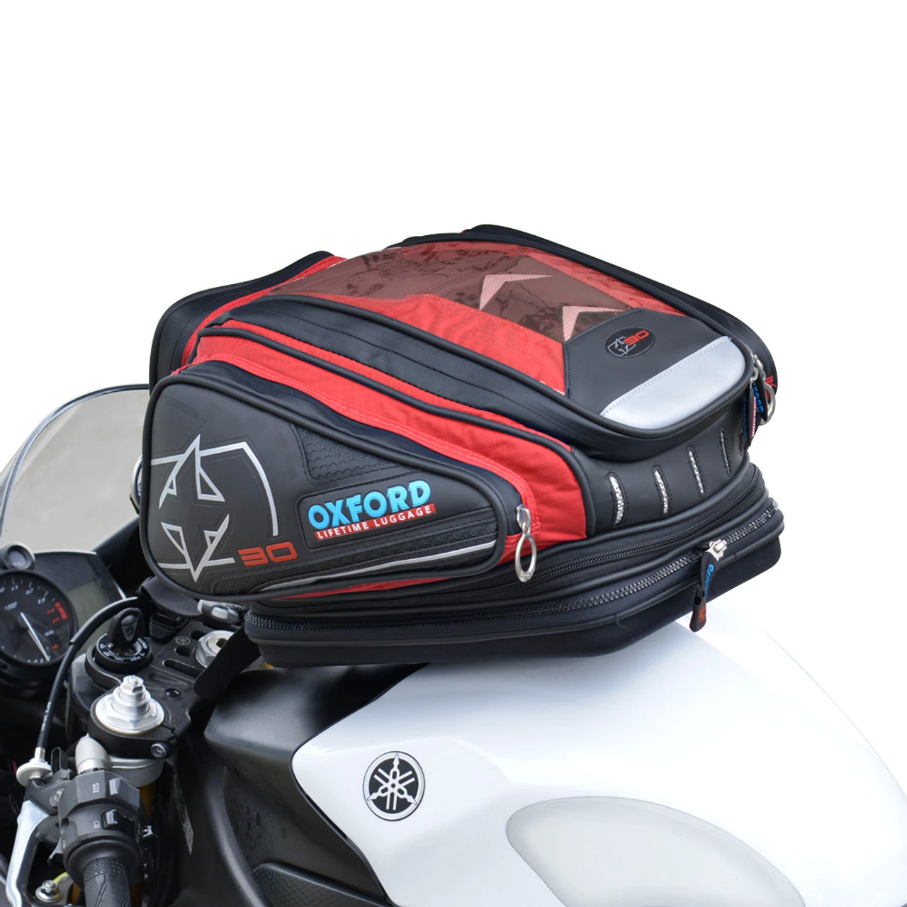 Oxford X30 QR TANK BAG - RED 3 Oxford X30 QR TANK BAG - RED