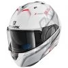 Shark Evo One 2 Keenser Flip Front Helmet WSR - White / Silver / Red
