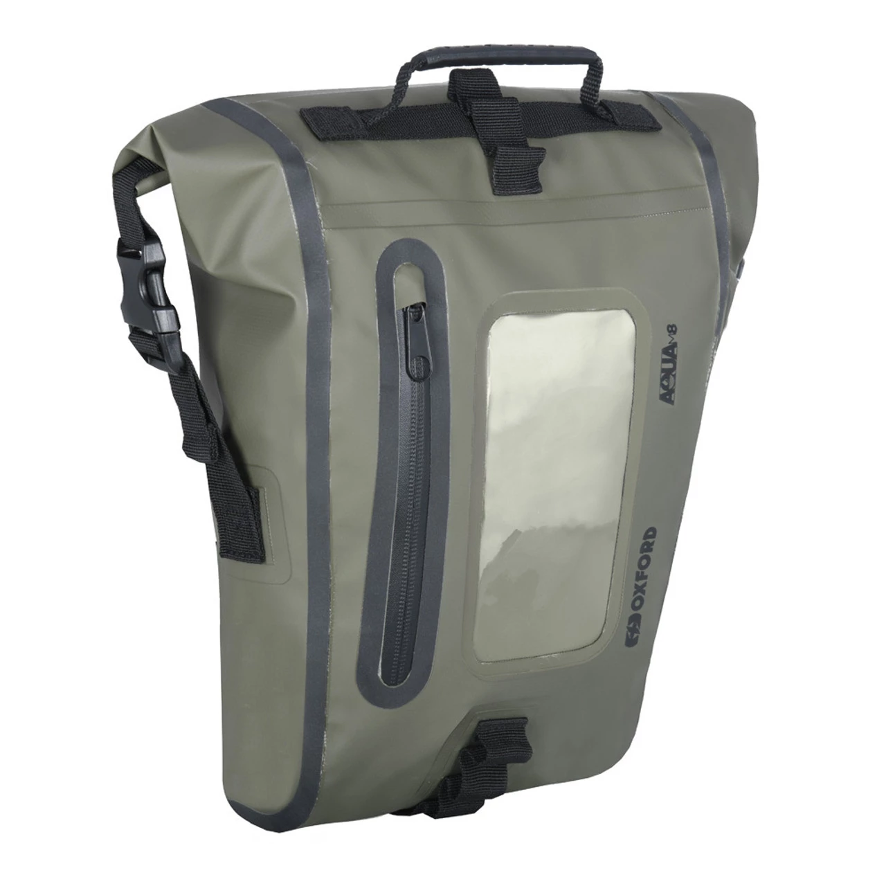 Oxford Aqua M8 Magnetic Tank Bag - Khaki / Black 3 Oxford Aqua M8 Magnetic Tank Bag - Khaki / Black