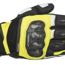 Alpinestars SPX Air Carbon Motorcycle Gloves - Black / Yellow