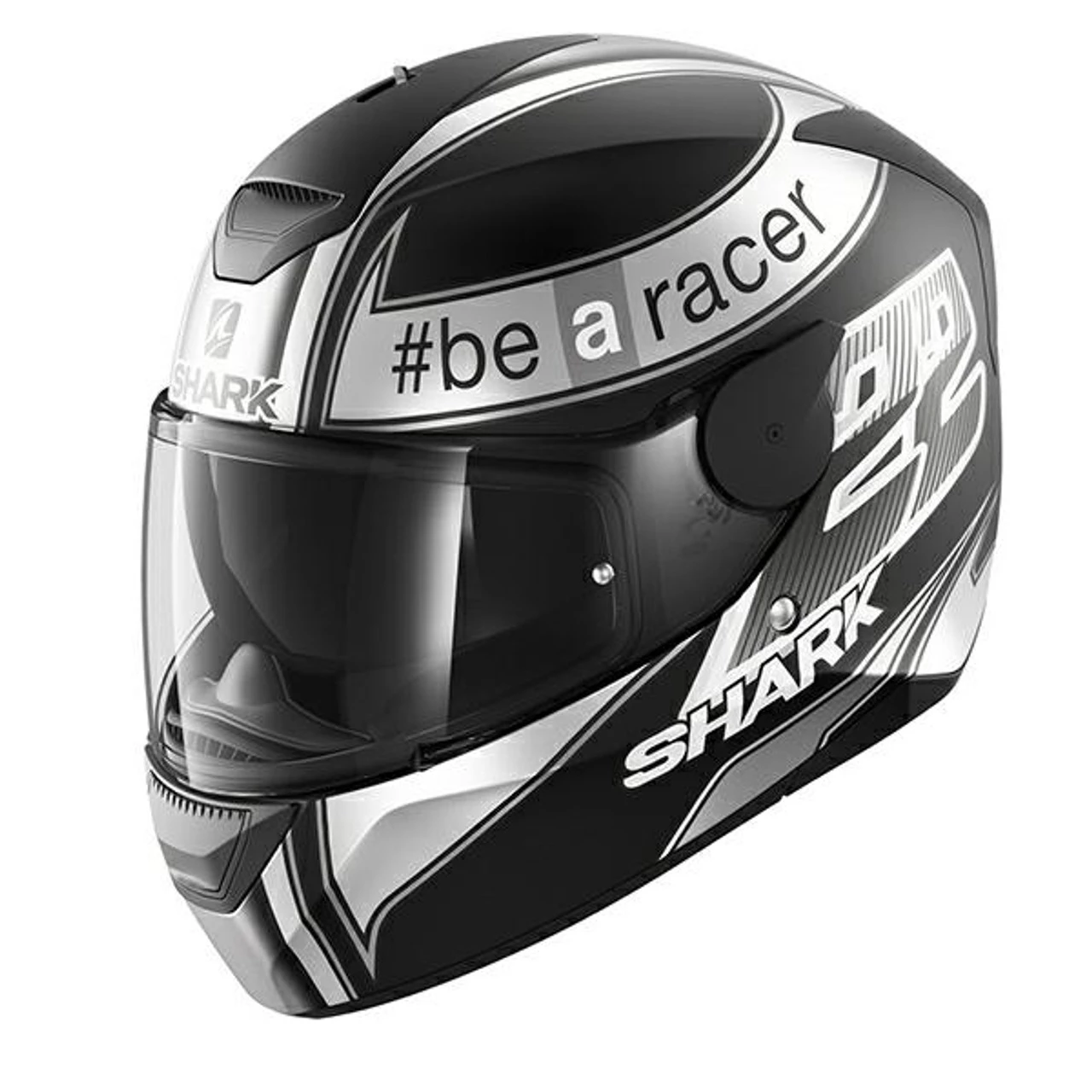 Shark D Skwal Sam Lowes Replica Full Face Helmet - Matt Black / Grey 3 Shark D Skwal Sam Lowes Replica Full Face Helmet - Matt Black / Grey