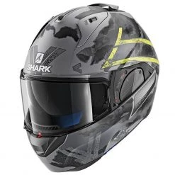Shark Evo One 2 Flip Front Helmet Skuld AYK - Black / Anthracite / Yellow
